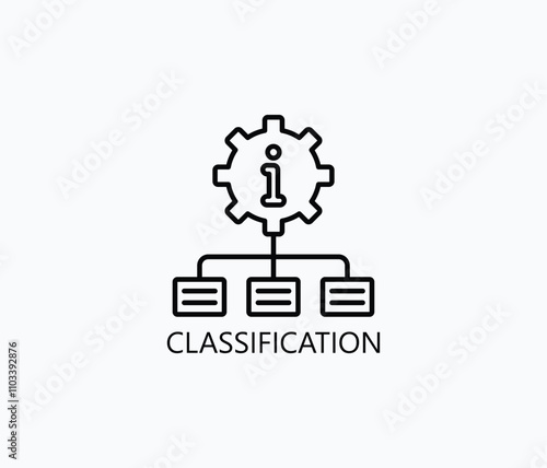 Classification Vector, Icon Or Logo Sign Symbol Illustration 