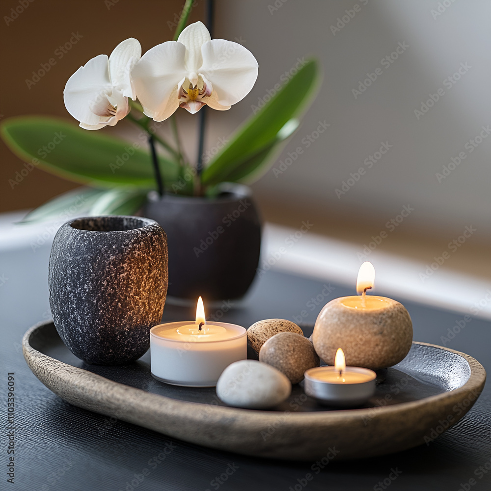 spa still life with orchid, spa still life, candles and orchid spa still life with orchid, spa still life, candles and orchid
