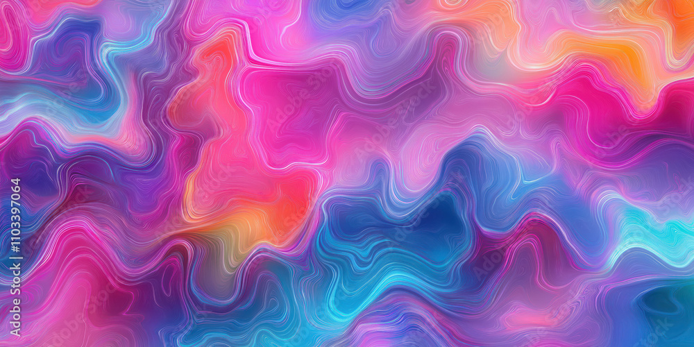 Vivid abstract swirling patterns in vibrant pink, blue, and orange hues Vivid abstract swirling patterns in vibrant pink, blue, and orange hues