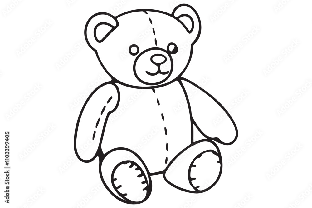 Teddy Bear Toy Silhouette Art Vector Design. Teddy Bear Toy Silhouette Art Vector Design.