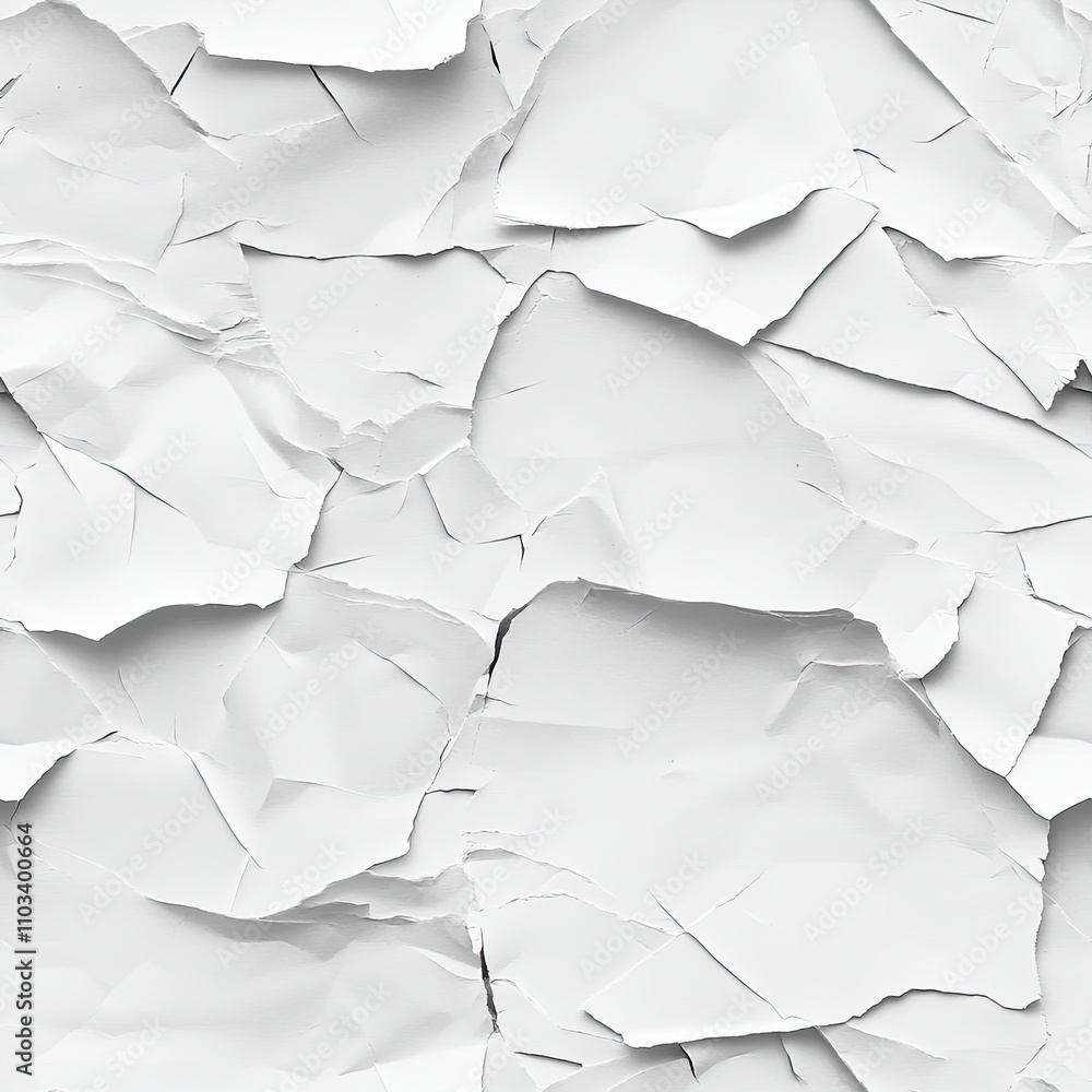 White torn white paper White torn white paper