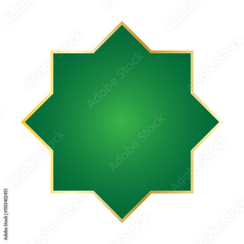 islamic frame shape vector design