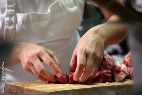 Carne macelleria photo