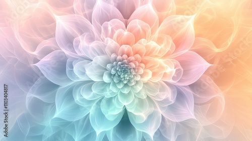 A colorful flower with a blue center and pink and yellow petals