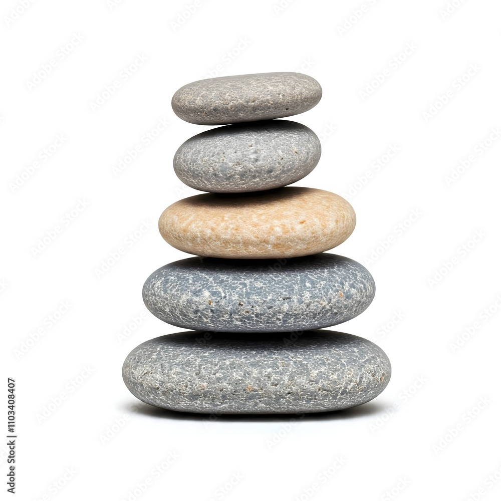 stack of stones, Photorealistic River Stone Arrangement stack of stones, Photorealistic River Stone Arrangement
