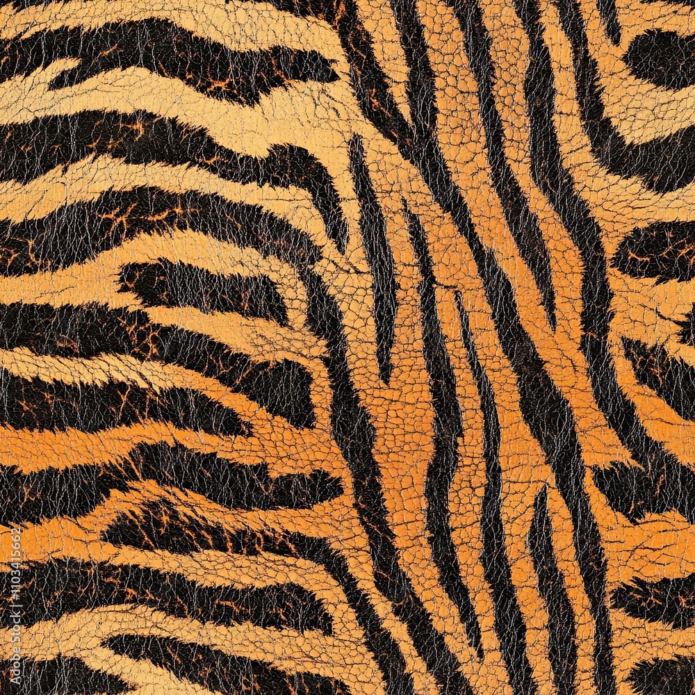 Fototapeta premium seamless tiger skin pattern