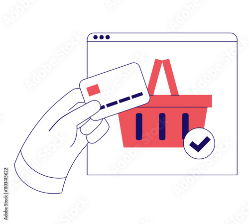 Paying for online purchases by card