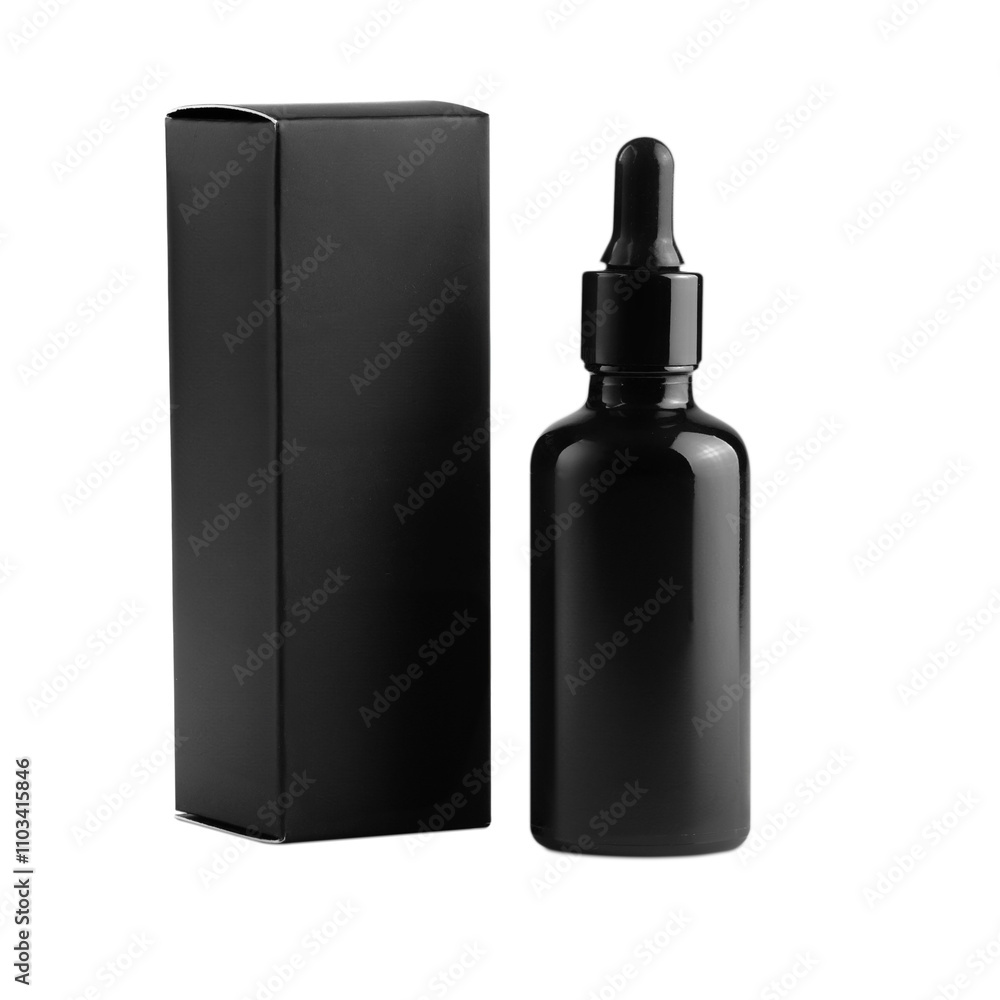 Cosmetic product packaging on a white background, suitable for mockup Cosmetic product packaging on a white background, suitable for mockup