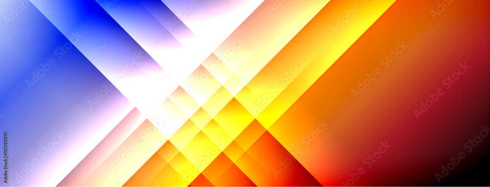 Dynamic shadow lines with gradient colors geometric background Dynamic shadow lines with gradient colors geometric background
