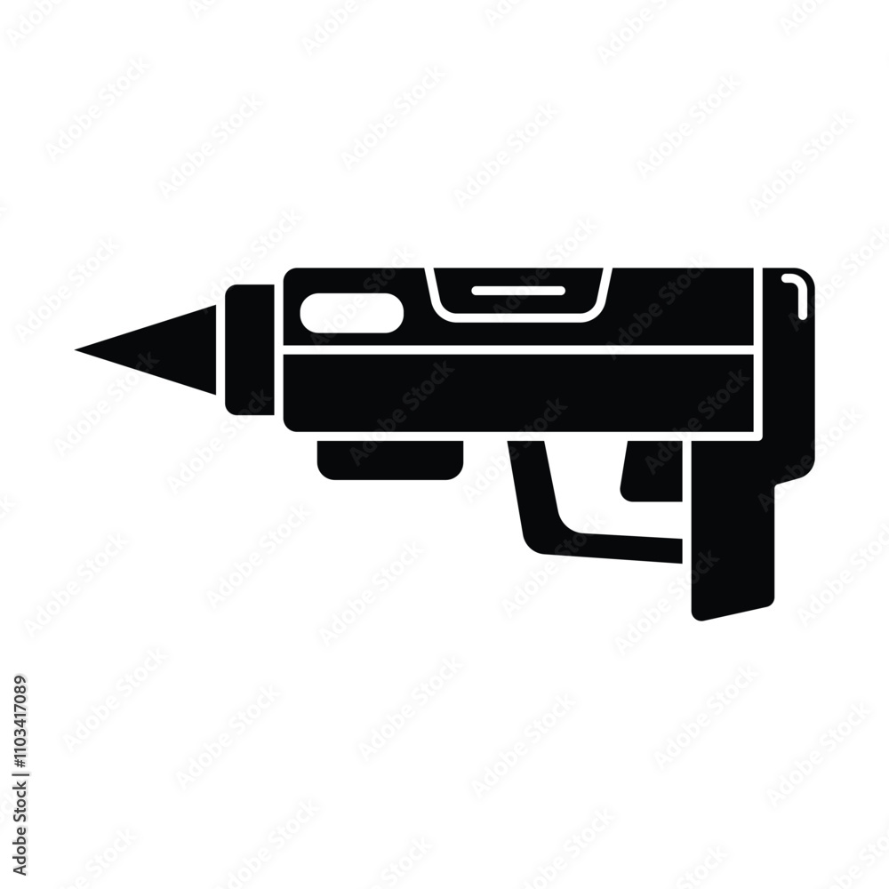 Caulk Gun icon vector on white background Caulk Gun icon vector on white background