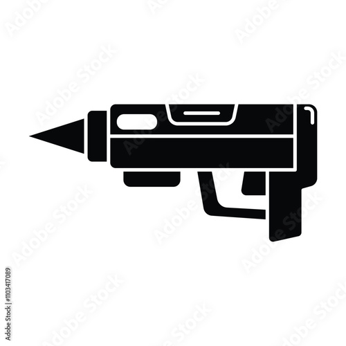Caulk Gun icon vector on white background