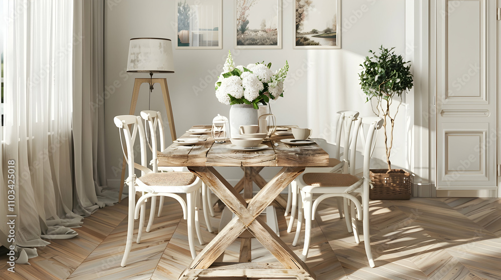 Obraz premium Modern style interior design 3d illustration