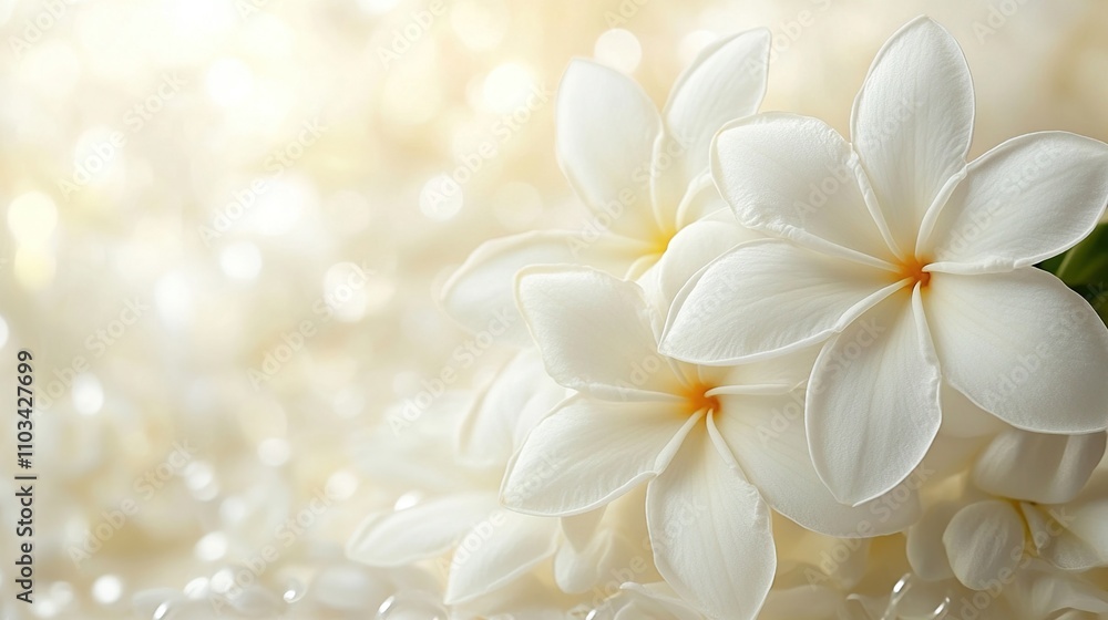 A serene arrangement of white flowers with soft lighting creating a calming atmosphere. A serene arrangement of white flowers with soft lighting creating a calming atmosphere.