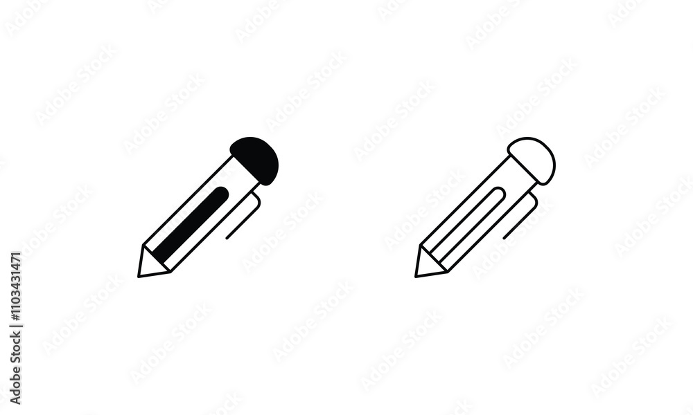 Pen vector icon stock illustration Pen vector icon stock illustration