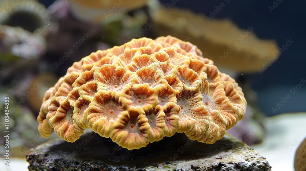Cartoon Shaped Coral - a whimsical and playful visual. The coral's cartoonish design brings a fun and creative touch to the scene. Cartoon Shaped Coral - a whimsical and playful visual. The coral's cartoonish design brings a fun and creative touch to the scene.