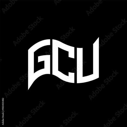 GCU logo design, GCU simple and modern logo. GCU luxurious alphabet design photo