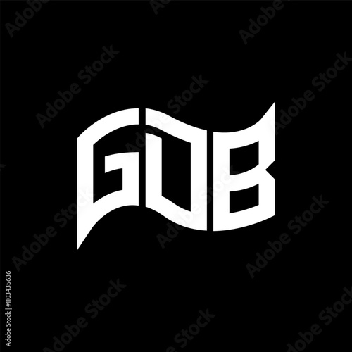 GDB logo design, GDB simple and modern logo. GDB luxurious alphabet design photo