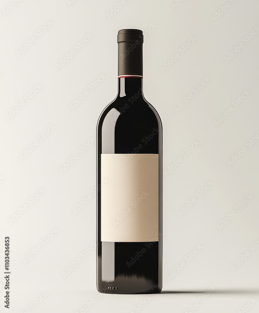 Professional Red Wine Bottle Stock Image with Diagonal Grayscale Filter Professional Red Wine Bottle Stock Image with Diagonal Grayscale Filter