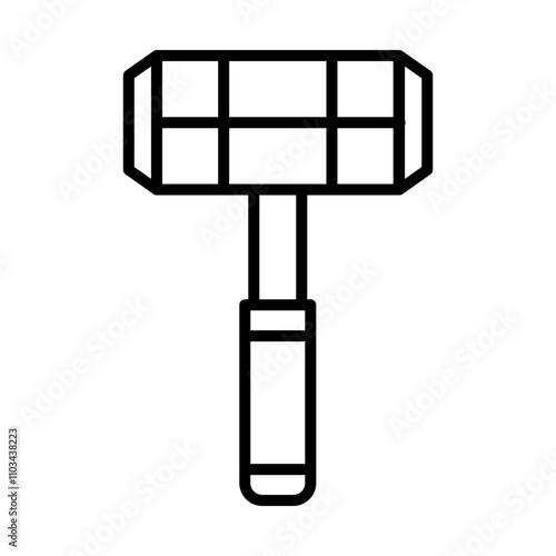 War Hammer line icon