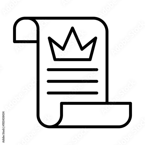 Royal Decree line icon
