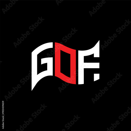 Fotografie GOF logo design, GOF simple and modern logo