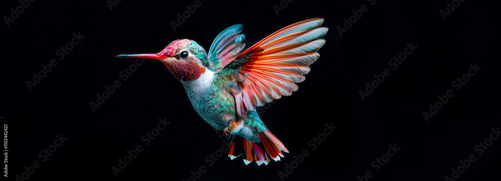 Obraz premium Graceful Wings: A Hummingbird Photography Adventure