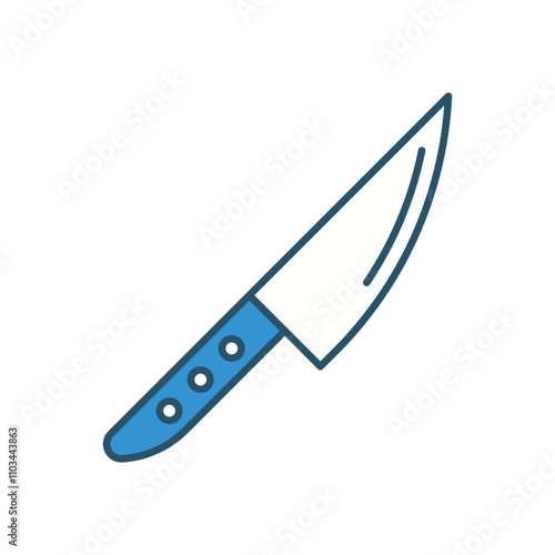 Knife vector icon stock illustration