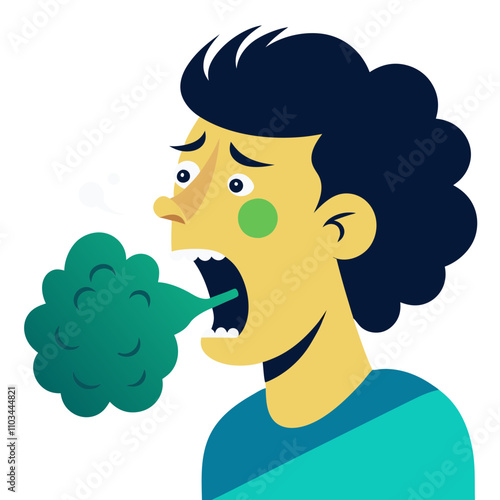 Bad breath.