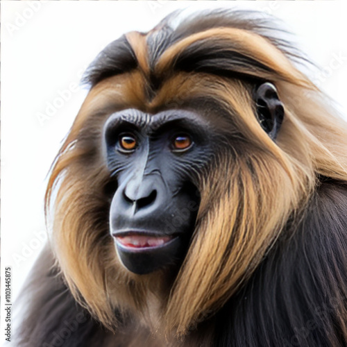 Wallpaper Mural gelada on white background Torontodigital.ca