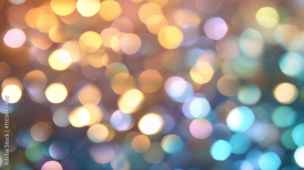 Colorful bokeh lights create a festive atmosphere during a nighttime celebration in an urban setting Colorful bokeh lights create a festive atmosphere during a nighttime celebration in an urban setting