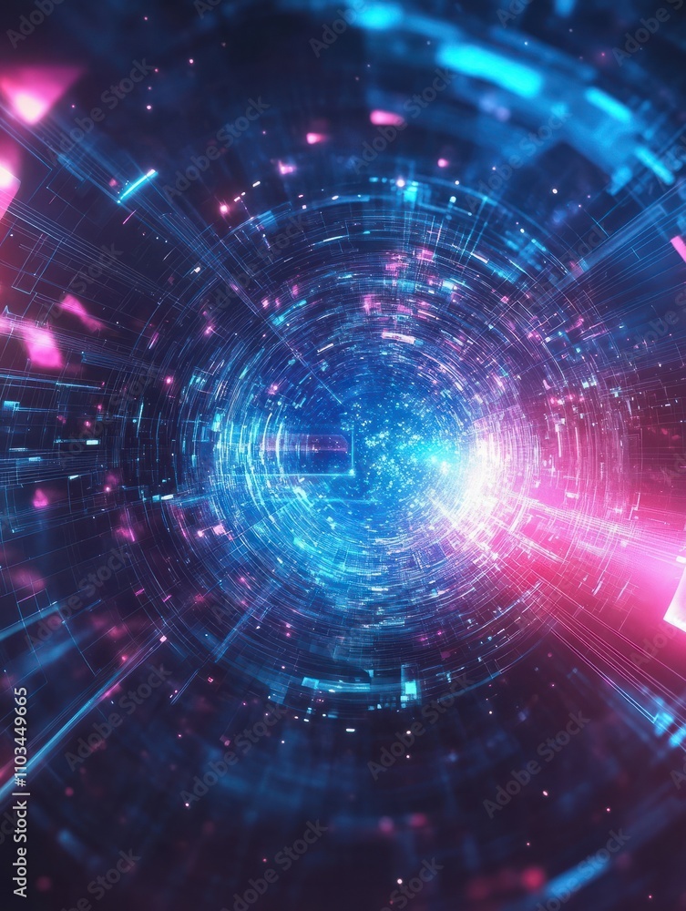 Abstract polygonal space. Virtual reality is touching to electronic display. Futuristic technologies of the future. Graphic concept for your design Abstract polygonal space. Virtual reality is touching to electronic display. Futuristic technologies of the future. Graphic concept for your design