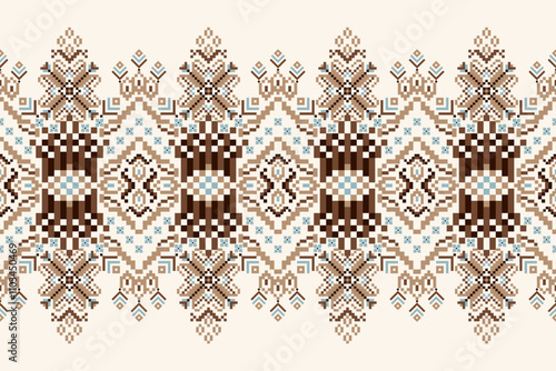 Geometric ethnic oriental pattern vector illustration	