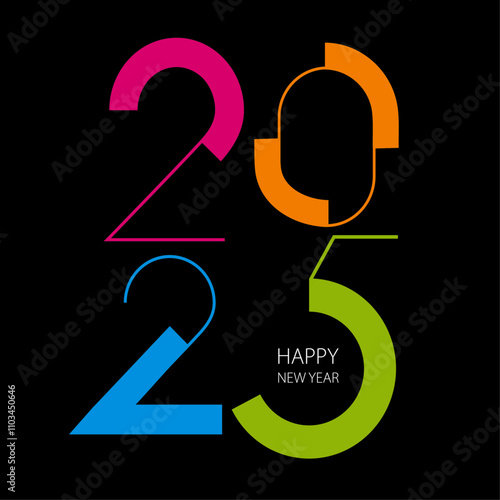 carte de vœux 2025 happy new year