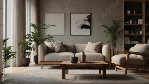 "Modern Luxury, Stylish Sofa, and Chic Living Room Decor" 