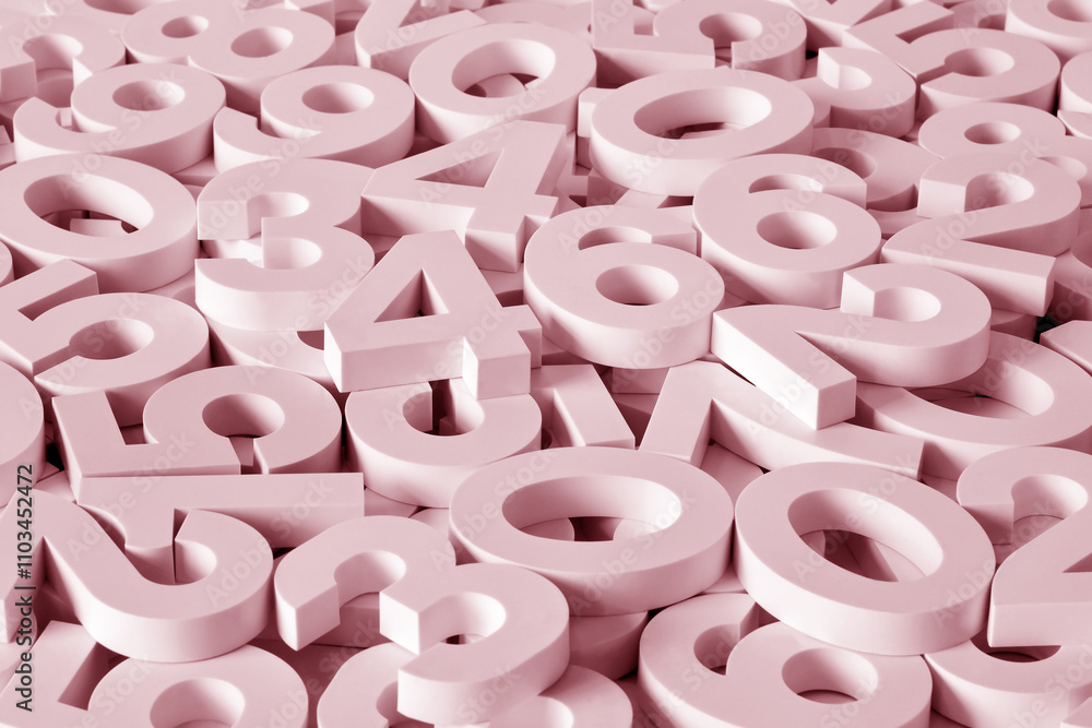 Background of three-dimensional shapes in soft pink tones. Background of three-dimensional shapes in soft pink tones.