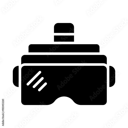 VR Headset glyph icon
