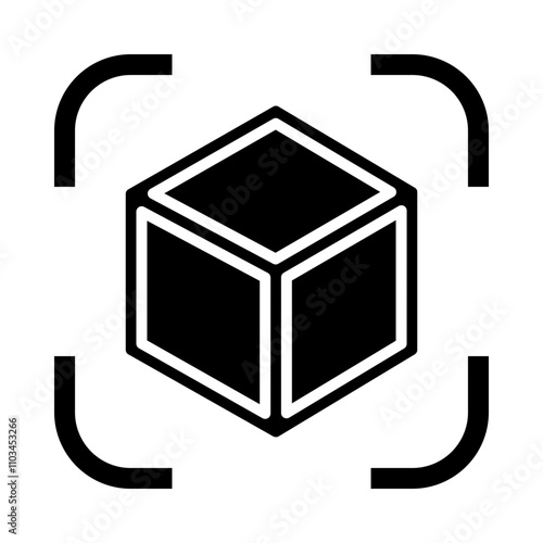 Augmented Reality glyph icon