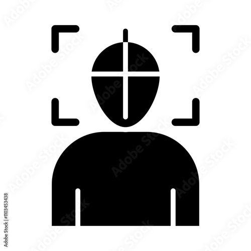 Head Tracking glyph icon