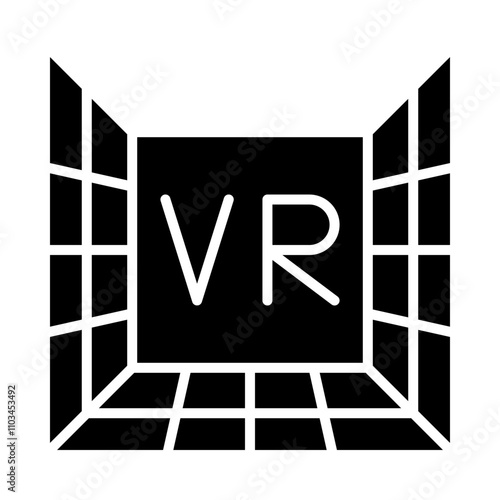 VR Room glyph icon