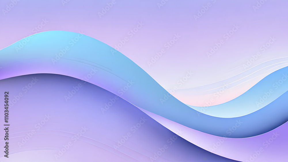 Fototapeta premium Abstract blue wave design with pink accents, perfect for futuristic wallpaper or business banner
