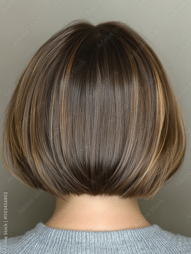 Stylish Short Haircut Close-up with Multiple Shades and Layers - Ideal for Hairstyling Ads and Beauty Products Stylish Short Haircut Close-up with Multiple Shades and Layers - Ideal for Hairstyling Ads and Beauty Products