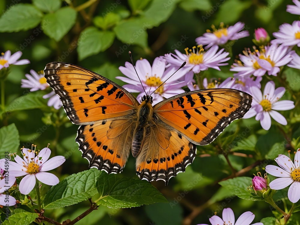 Obraz premium butterfly on flower