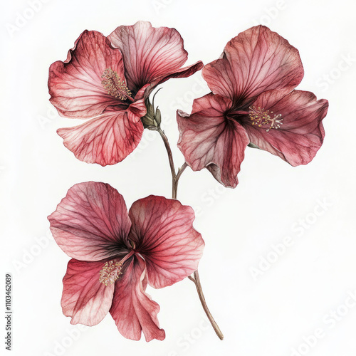 Wallpaper Mural hibiscus flower Torontodigital.ca