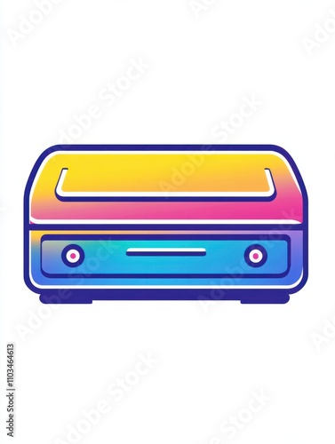 Printer multi color style icon. Simple thin line, outline of internet things icons for ui and ux, website or mobile application