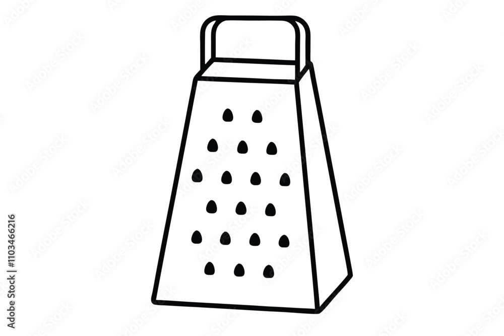 Grater line art vector illustration Grater line art vector illustration
