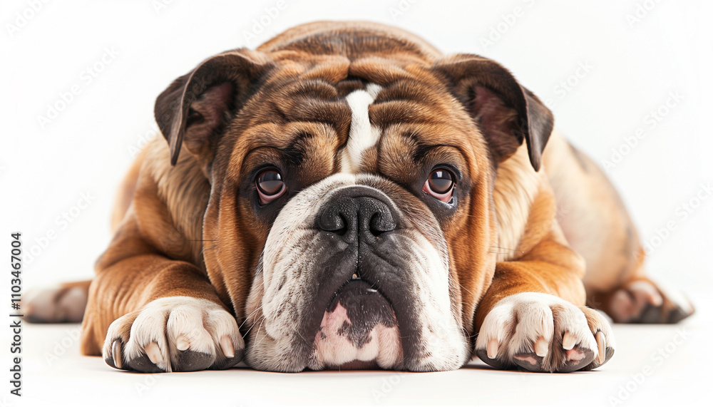 Lazy British bulldog Lazy British bulldog