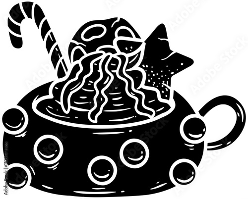 milkshake illustration coffee silhouette summer logo drink icon ice outline sweet food icecream cookie biscuit christmas tapioca tea milk shape cool vector graphic background