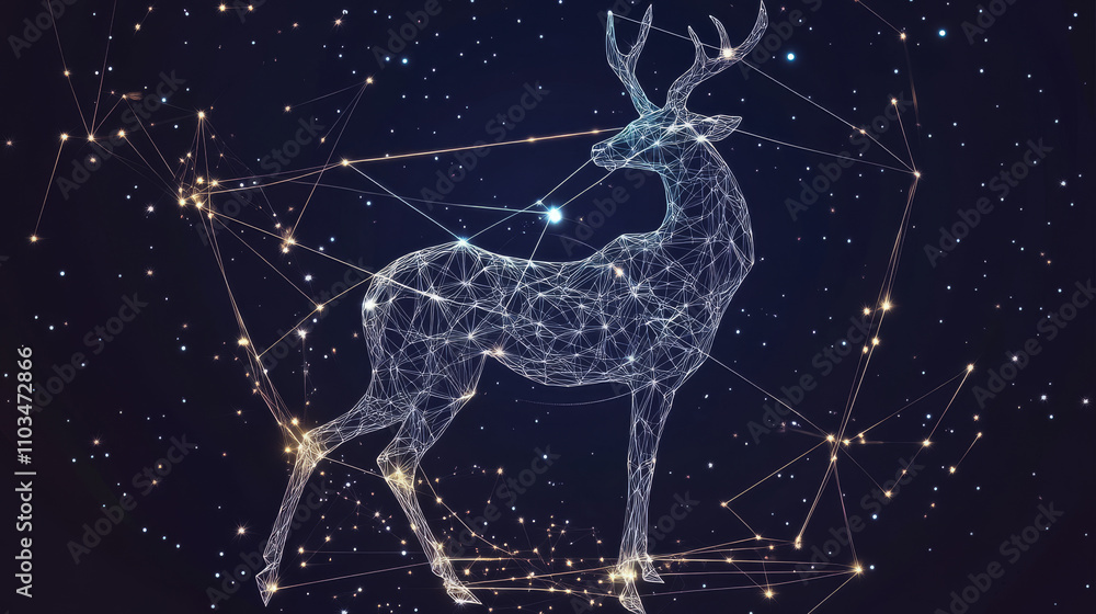 Sagittarius sign low poly wireframe poster template Sagittarius sign low poly wireframe poster template