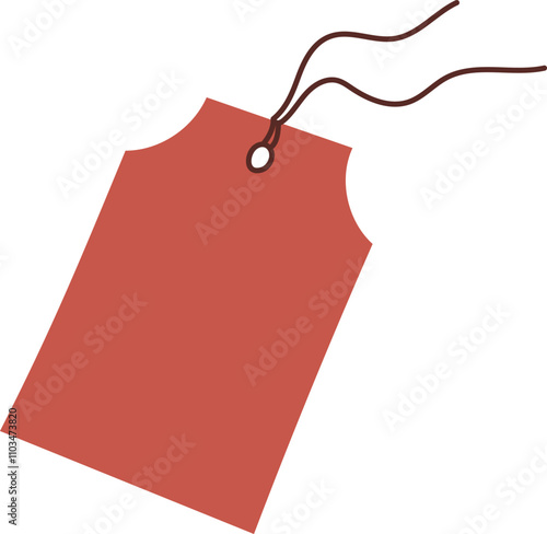 Vintage paper label tag with heart icon and note message. Flat design with envelope style, suitable for holiday gifts and romantic invitations. Concept of love, stationery, creative correspondence.