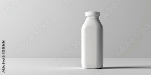 Blank White Plastic Bottle Mockup - Modern Packaging Design